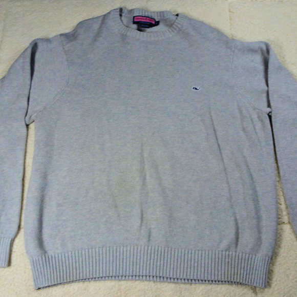 Men's Vineyard Vines Gray Sweater Size X-Large - Picture 1 of 6